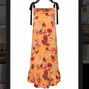 NWT MOTHER OF PEARL Genevive Floral Slip Dress In Autumn Bloom